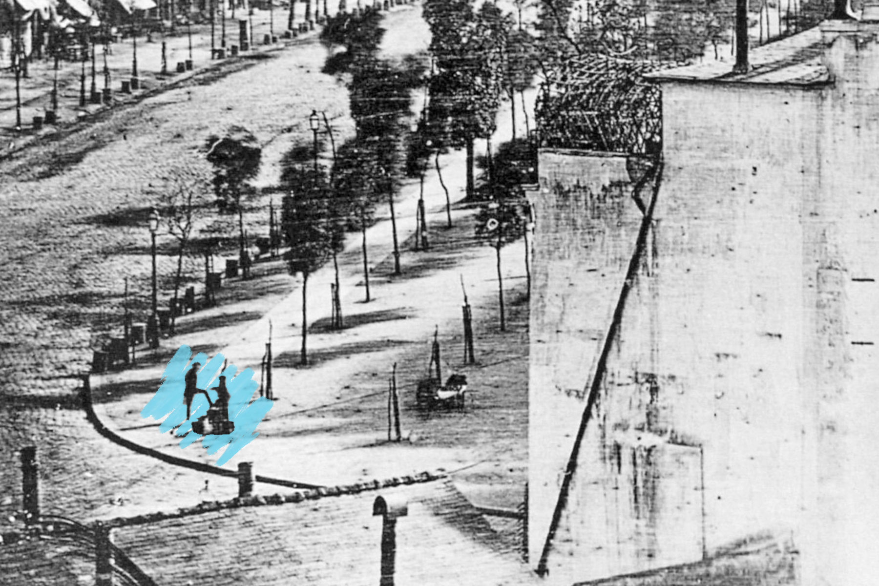 Boulevard du Temple, 1838