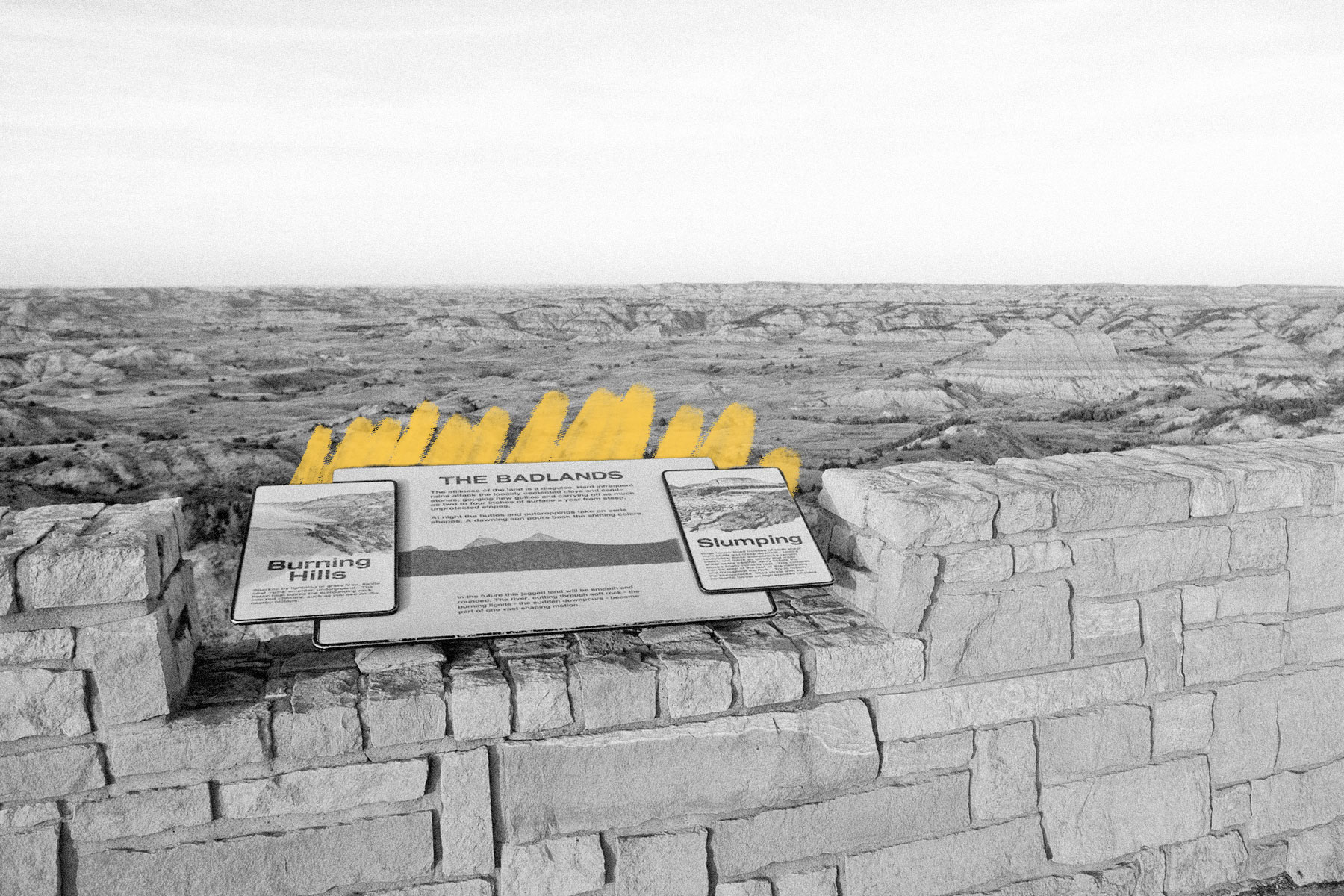 Viewpoint at the Badlands