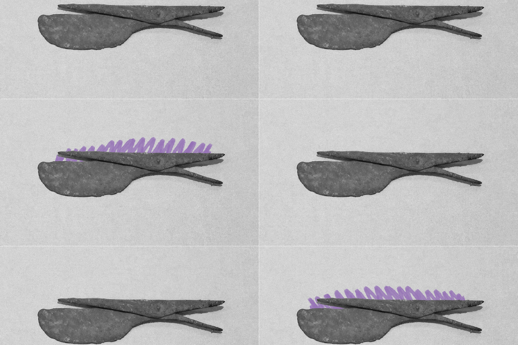 Razor-tweezer, circa 1550–1295 BCE